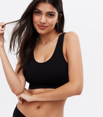 Black bralette top online