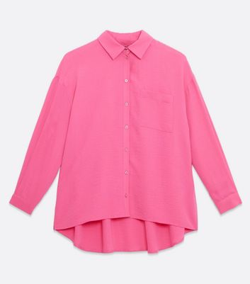 hot pink oversized shirt