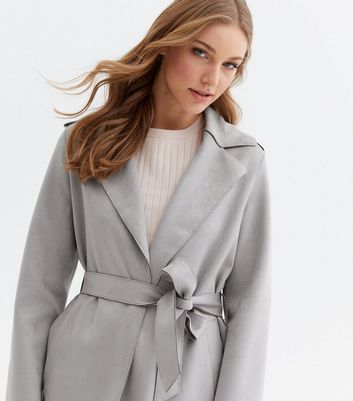 Grey wrap outlet jacket