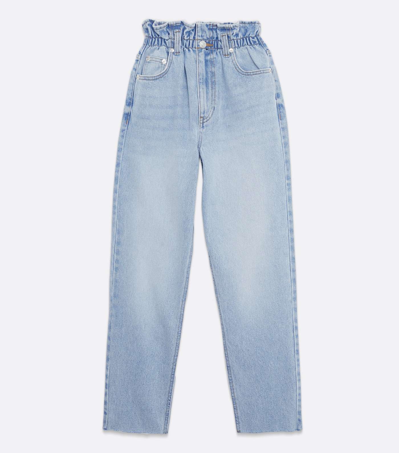 Blue Paperbag High Waist Dayna Tapered Jeans Image 5