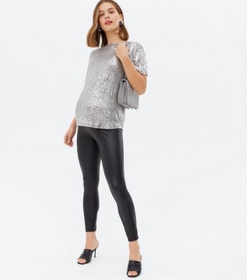 sequin maternity top