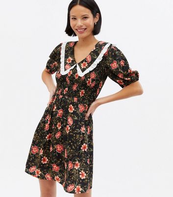 collar tea dress