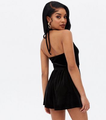 petite black playsuit