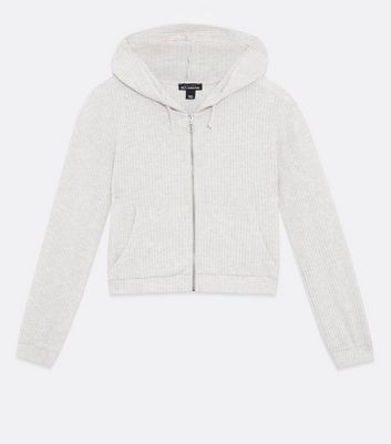 Girls white store zip hoodie