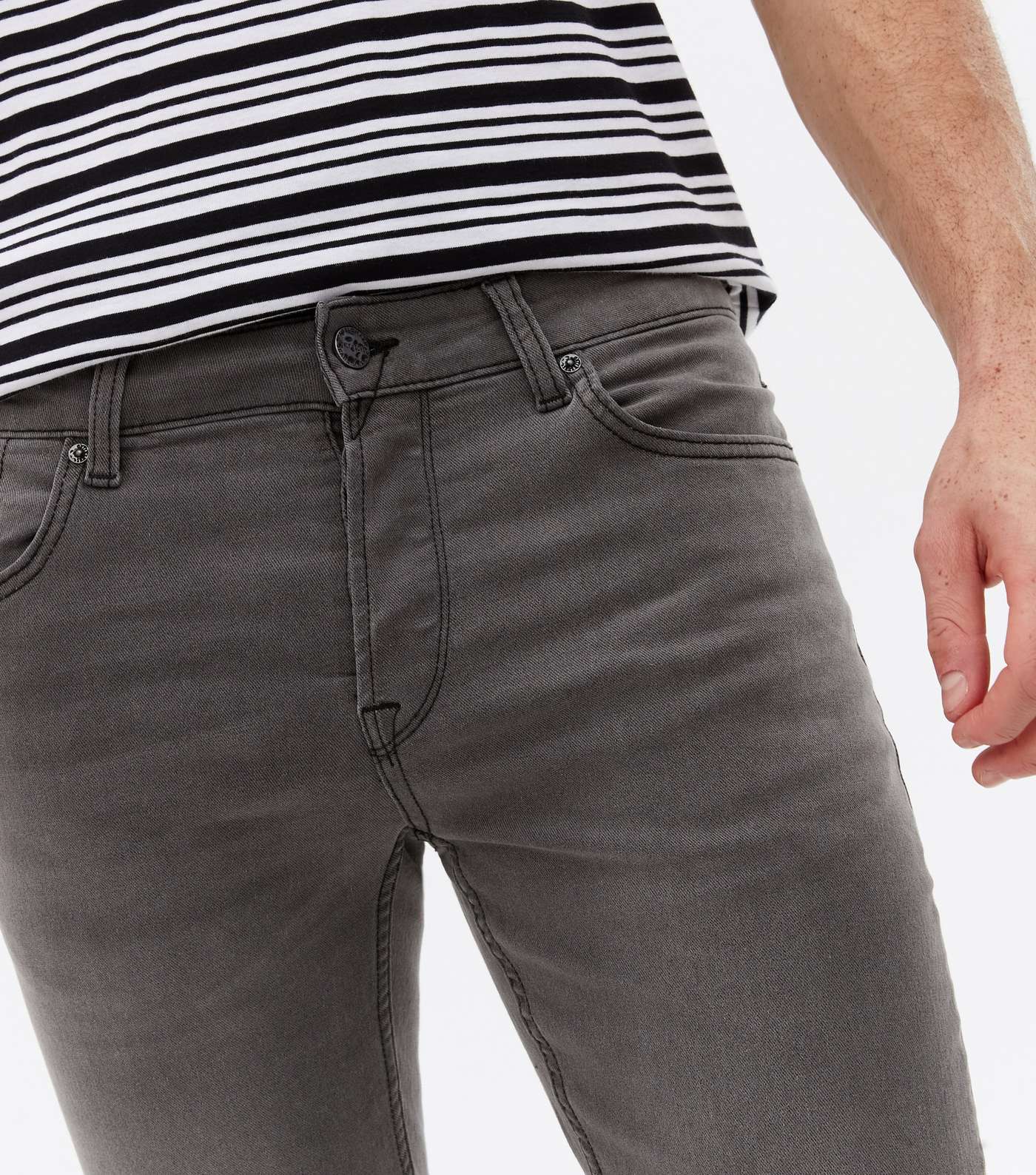 Only & Sons Dark Grey Slim Fit Jeans Image 3