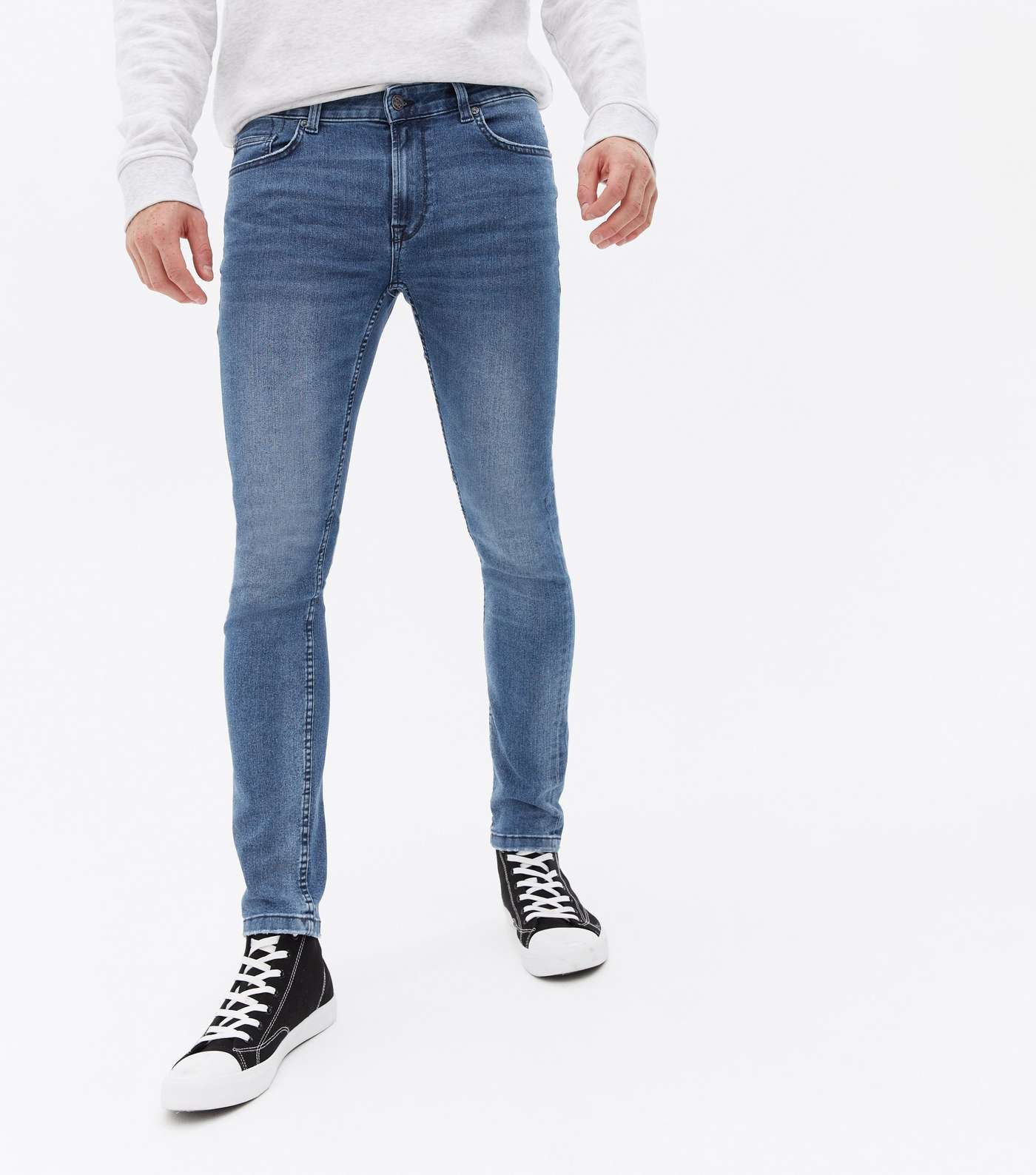 Only & Sons Blue Skinny Jeans Image 2