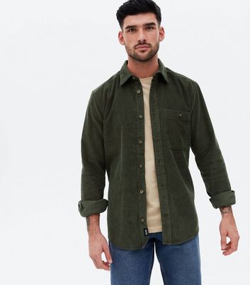 Dark green cord shirt Clearance