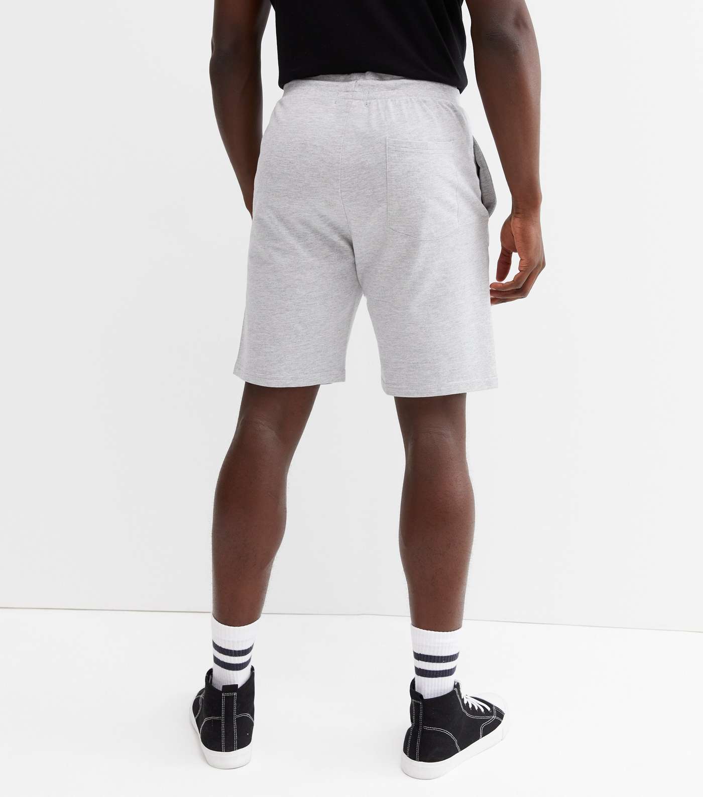 Only & Sons Pale Grey Jersey Jogger Shorts Image 4