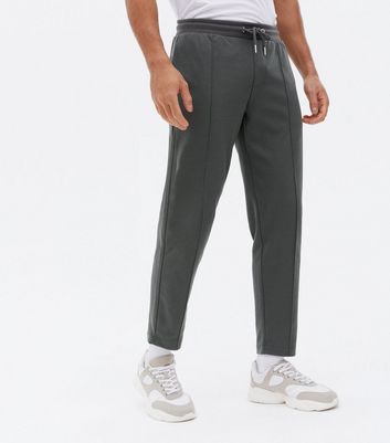 Only Sons Grey Pintuck Tie Waist Joggers New Look