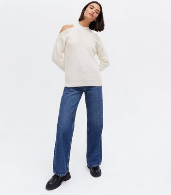 ladies cold shoulder jumpers