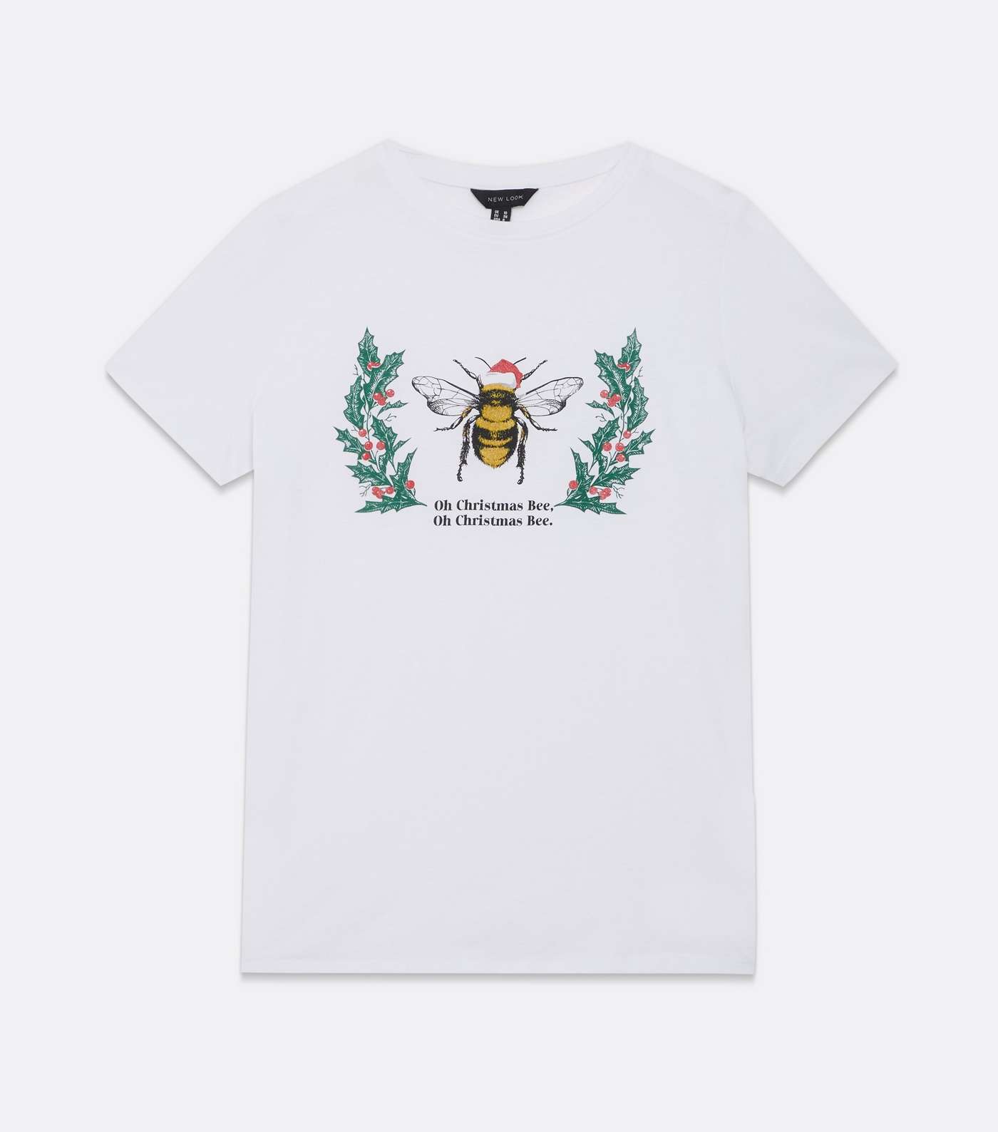 White Christmas Bee Logo T-Shirt Image 5