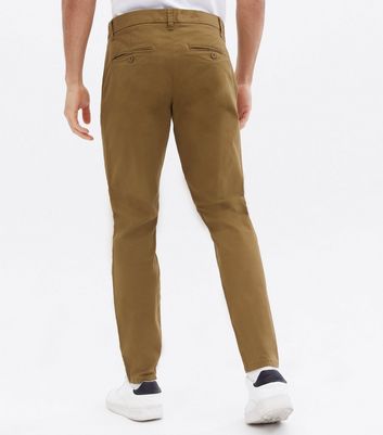 Only \u0026 Sons Rust Straight Fit Chinos 