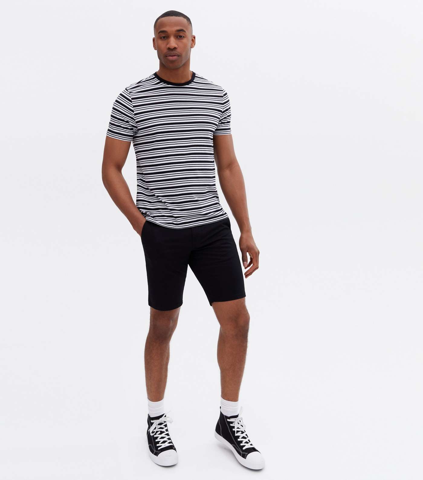 Only & Sons Black Chino Shorts