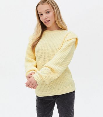 Pastel shop yellow jumper