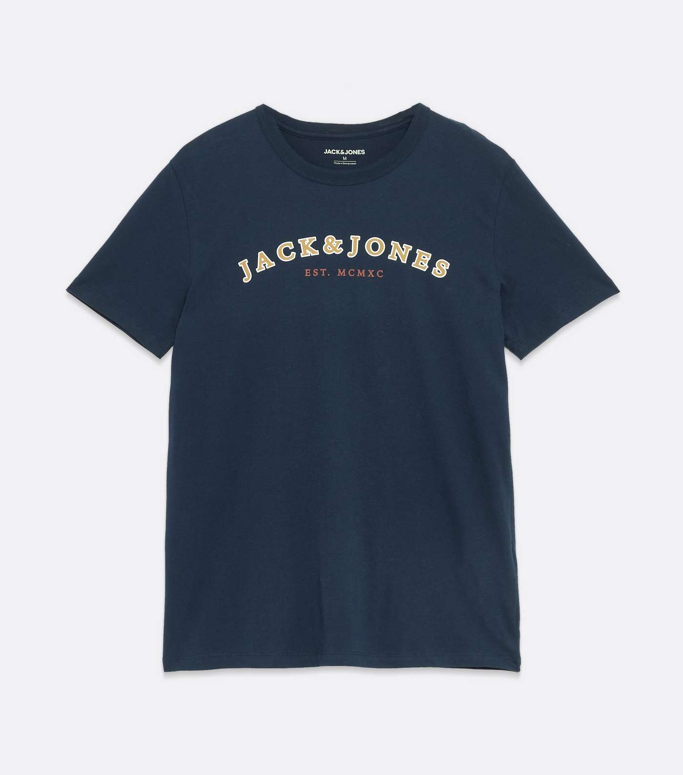 Jack & Jones Navy Logo Short Sleeve Crew Neck T-Shirt Image 5