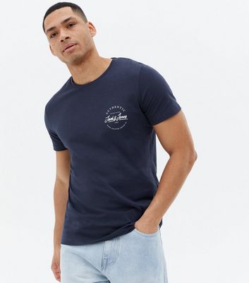 Jack \u0026 Jones Navy Authentic Logo T 