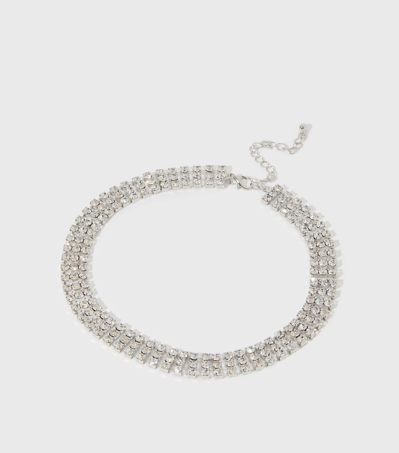 Little Mistress Silver Diamanté Necklace Image 2
