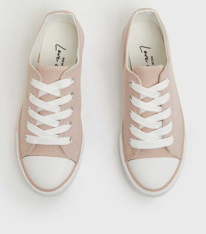 womens pale pink trainers