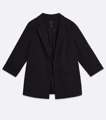 zara black oversized blazer
