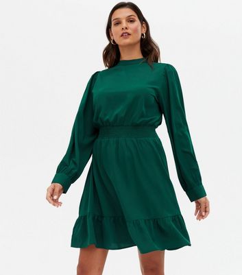 dark green mini dress