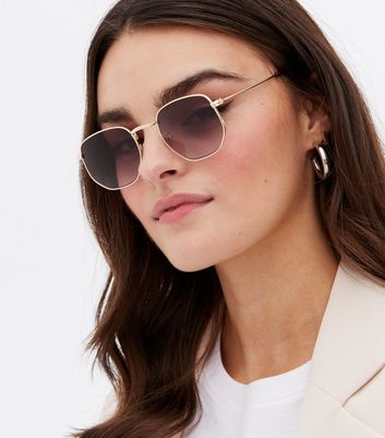 Gold sunglasses womens hotsell