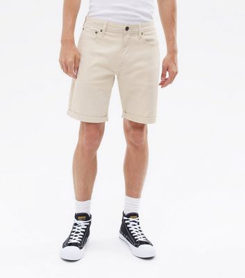 Jack \u0026 Jones Cream Chino Shorts | New Look