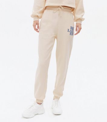 cream colored joggers