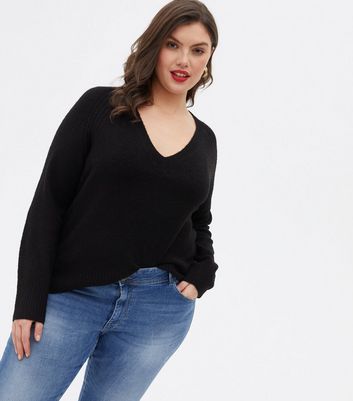 Click to view product details and reviews for Vero Moda Curves Black V Neck Jumper New Look.