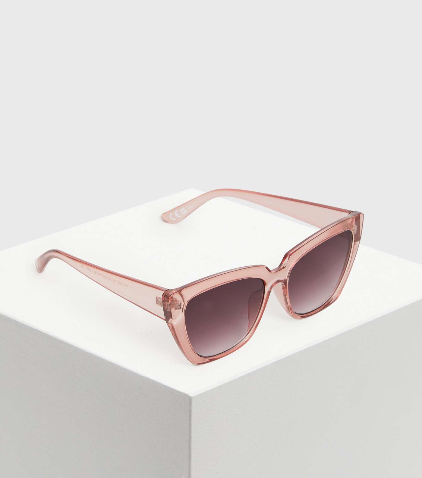 Pink Rectangle Cat Eye Sunglasses Image 2