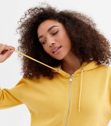 mustard crop hoodie