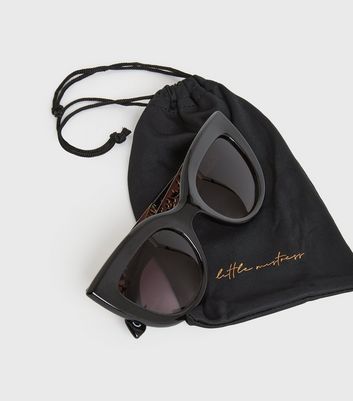 Damen Accessoires Little Mistress Black Cut Out Cat Eye Sunglasses