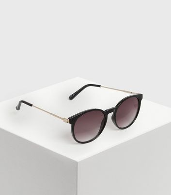 Damen Accessoires Black Round Sunglasses Damen Accessoires Black Round Sunglasses