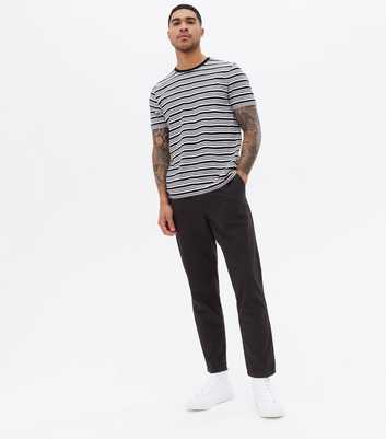 Black Tapered Fit Chinos