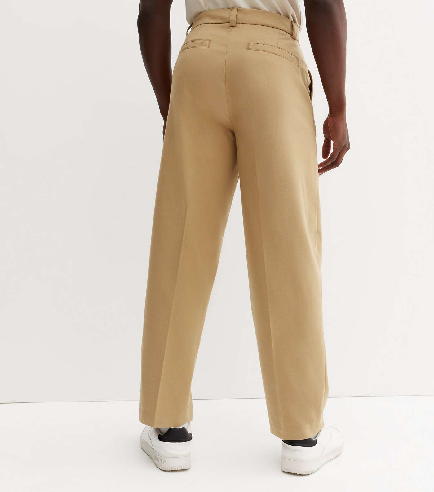 Camel Relaxed Fit Suit Trousers Image 4