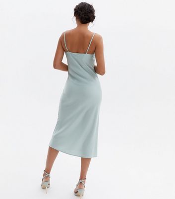 Light green shop slip dress