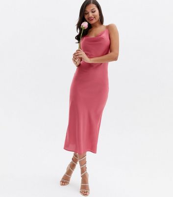 Pink shop mid dress