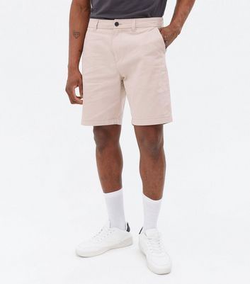 Men's Stone Straight Fit Chino Shorts New Look