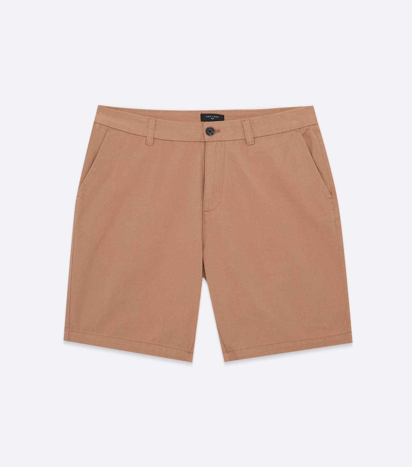 Light Brown Straight Fit Chino Shorts Image 5