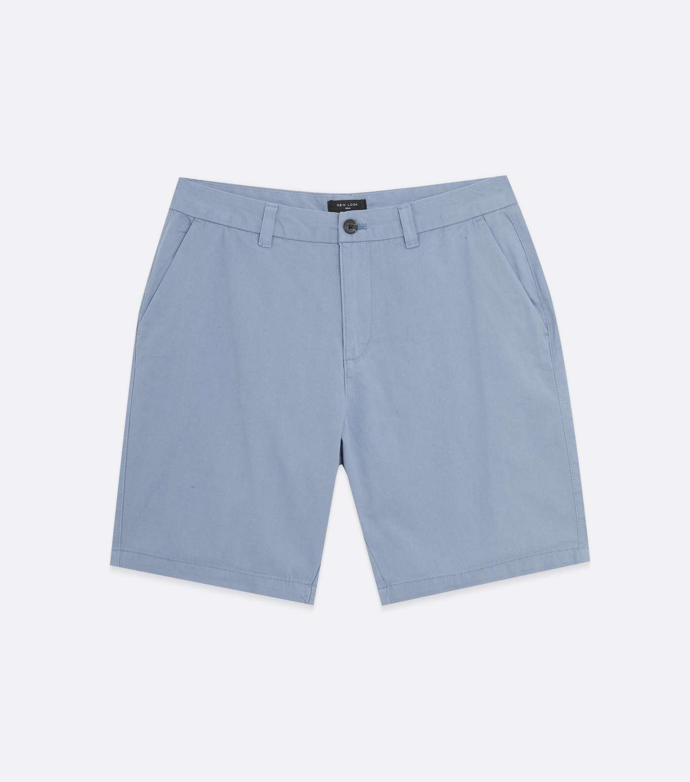 Blue Straight Fit Chino Shorts Image 5