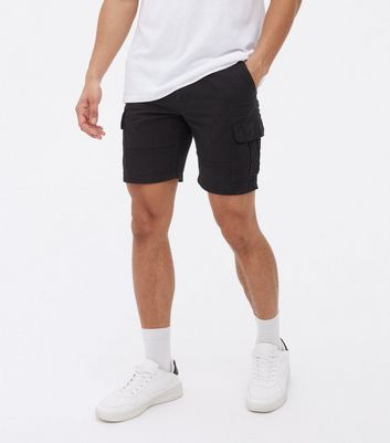 Black Slim Fit Cargo Shorts | New Look