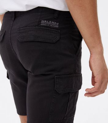 Black Slim Fit Cargo Shorts | New Look