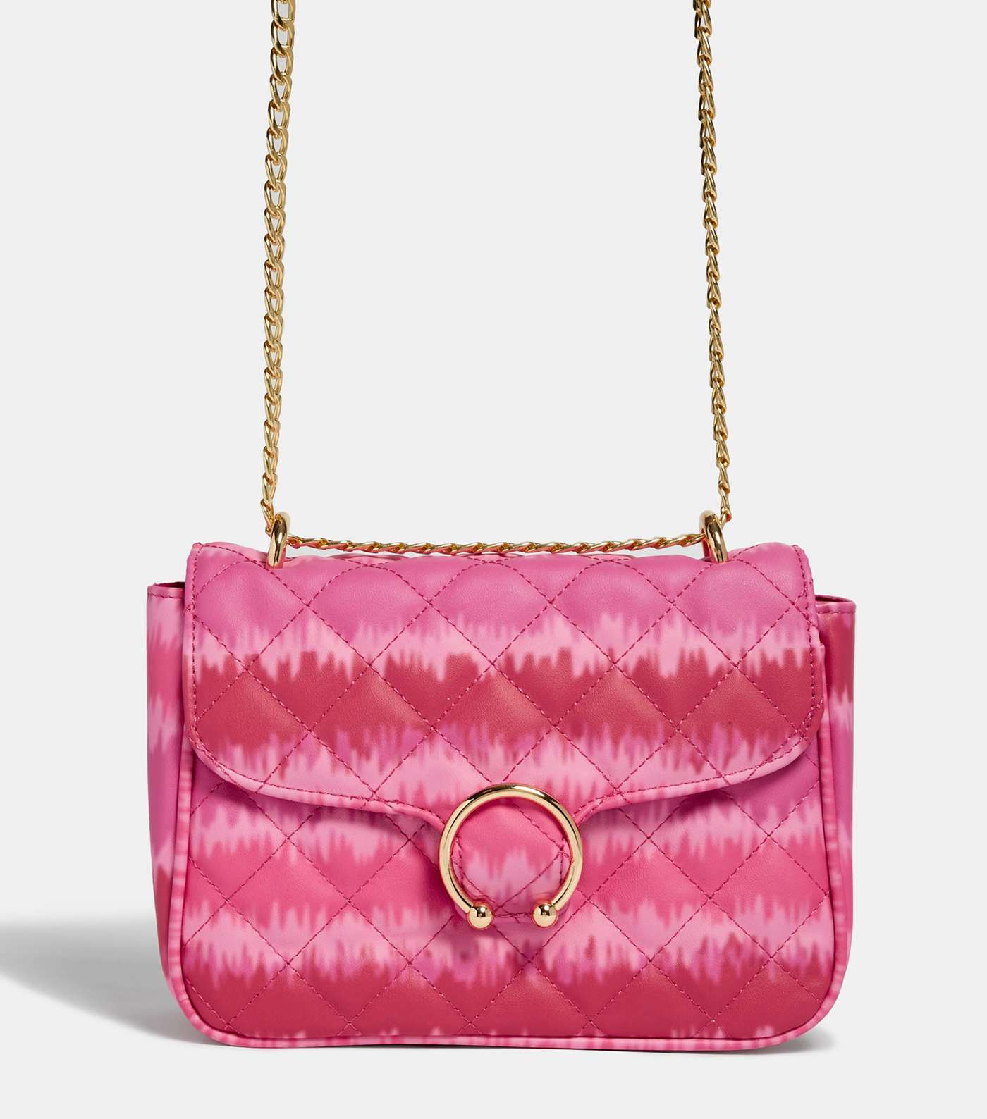 Skinnydip Pink Leather-Look Ombré Cross Body Bag