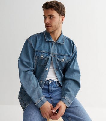 Mens denim coat online