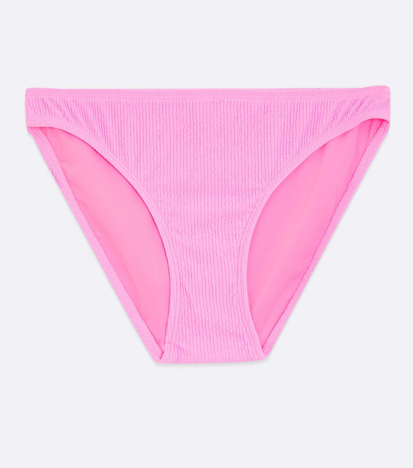 Pink Textured Hipster Bikini Bottoms Image 5