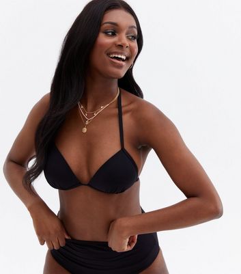 Black triangle bathing suit top online