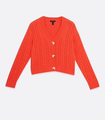 red knit cardigan womens