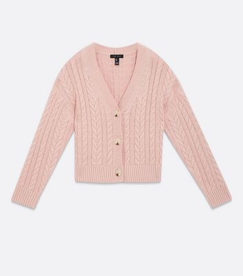 Light pink outlet knit cardigan