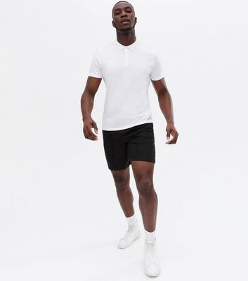 Black Pintuck Relaxed Fit Shorts | New Look