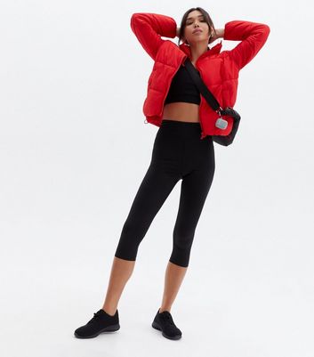 Nike black sales and red leggings