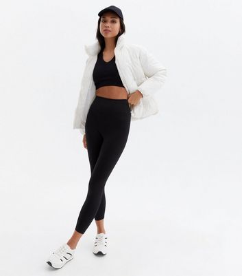 Click to view product details and reviews for Black Jersey 7 8 Sports Leggings New Look.